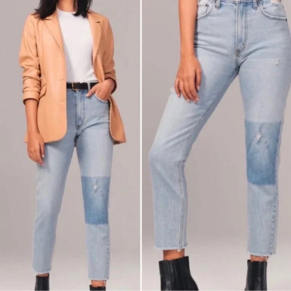 Abercrombie & Fitch Light Blue Straight Leg Jeans